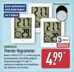 Aldi Nord KRONTALER Thermo- Hygrometer Angebot