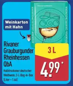 Aldi Nord Rivaner Grauburgunder Rheinhessen QbA Angebot