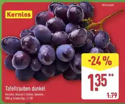 Aldi Nord Tafeltrauben dunkel Angebot