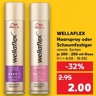 Kaufland WELLAFLEX Haarspray oder Schaumfestiger Angebot