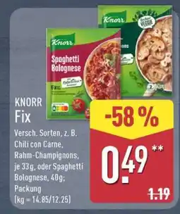 Aldi Nord Knorr Fix Angebot