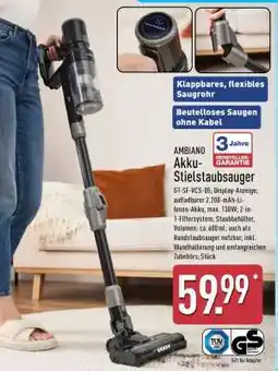 Aldi Nord AMBIANO Akku-Stielstaubsauger Angebot