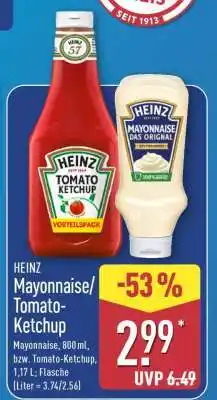 Aldi Nord HEINZ Mayonnaise/ Tomato-Ketchup Angebot