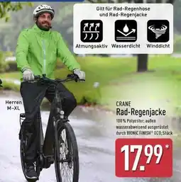 Aldi Nord CRANE Rad-Regenjacke Angebot