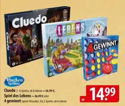 Famila Nord Ost Cluedo, Spiel des Lebens, 4 gewinnt Angebot