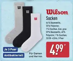 Aldi Nord Wilson Socken Angebot