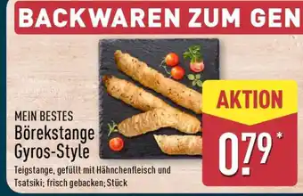 Aldi Nord Börekstange Gyros-Style Angebot