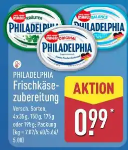Aldi Nord PHILADELPHIA Frischkäsezubereitung Angebot