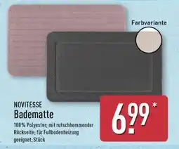 Aldi Nord NOVITESSE Badematte Angebot