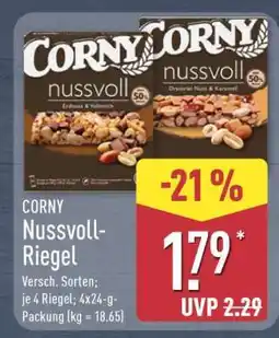 Aldi Nord CORNY Nussvoll-Riegel Angebot