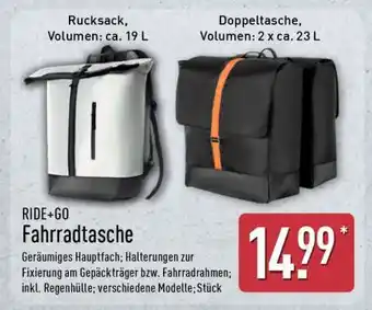 Aldi Nord RIDE & GO Fahrradtasche Angebot