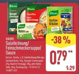 Aldi Nord KNORR Salatkrönung/Feinschmeckersuppe/Sauce Angebot