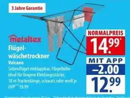 Famila Nord Ost Metaltex Flügelwäschestrockner Vulcano Angebot