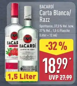 Aldi Nord BACARDÍ Carta Blanca/Razz Angebot