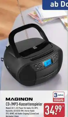 Aldi Nord MAGINON CD-/MP3-Kassetten­spieler Angebot