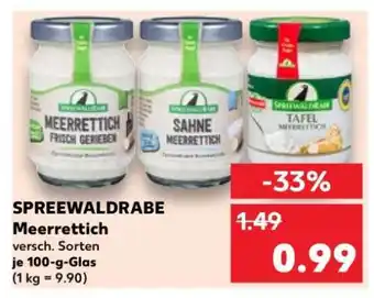Kaufland SPREEWALDRABE Meerrettich Angebot