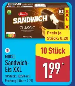 Aldi Nord MUCCI Sandwich-Eis XXL Angebot