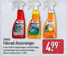 Aldi Nord SONAX Fahrrad-/ Autoreiniger Angebot
