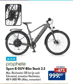 Aldi Nord Sport-E-SUV-Bike Stack 2.3 Angebot
