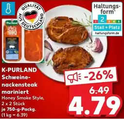 Kaufland K-PURLAND Schweine- nackensteak mariniert Angebot