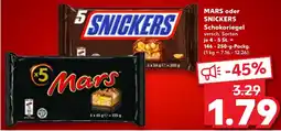 Kaufland MARS oder SNICKERS Schokoriegel Angebot