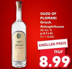 Kaufland OUZO OF PLOMARI Griech. Anisspirituose Angebot