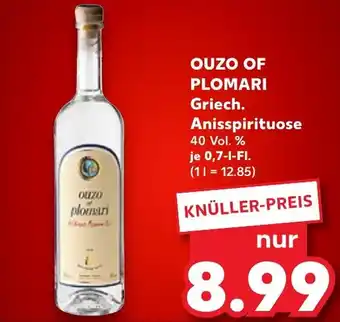 Kaufland OUZO OF PLOMARI Griech. Anisspirituose Angebot