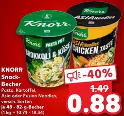Kaufland KNORR Snack- Becher Angebot