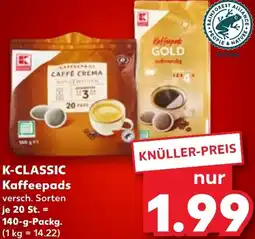 Kaufland K-CLASSIC Kaffeepads Angebot