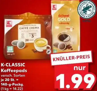 Kaufland K-CLASSIC Kaffeepads Angebot