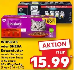 Kaufland WHISKAS oder SHEBA Katzenfutter Angebot