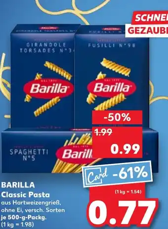 Kaufland BARILLA Classic Pasta Angebot