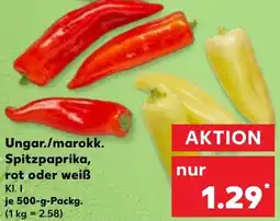 Kaufland Ungar./marokk. Spitzpaprika, rot oder weiß Angebot