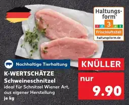 Kaufland K-WERTSCHÄTZE Schweineschnitzel Angebot