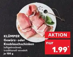 Kaufland KLÜMPER Gewürz- oder Knoblauchschinken Angebot