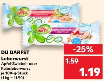 Kaufland DU DARFST Leberwurst Angebot