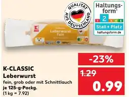 Kaufland K-CLASSIC Leberwurst Angebot