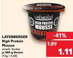 Kaufland LAYENBERGER High Protein Mousse Angebot