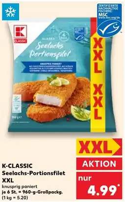 Kaufland K-CLASSIC Seelachs-Portionsfilet XXL Angebot