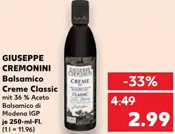 Kaufland GIUSEPPE CREMONINI Balsamico Creme Classic Angebot