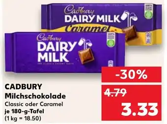 Kaufland CADBURY Milchschokolade Angebot