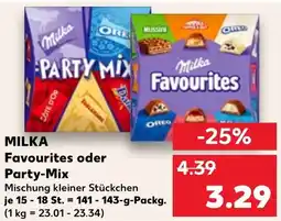 Kaufland MILKA Favourites oder Party-Mix Angebot