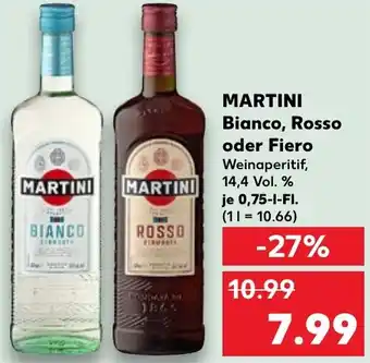 Kaufland MARTINI Bianco, Rosso oder Fiero Angebot