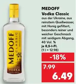 Kaufland MEDOFF Vodka Classic Angebot
