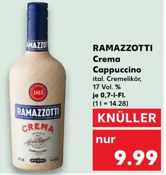 Kaufland RAMAZZOTTI Crema Cappuccino Angebot