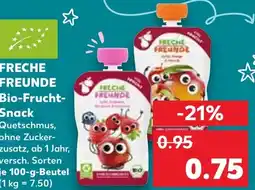 Kaufland FRECHE FREUNDE Bio-Frucht- Snack Angebot