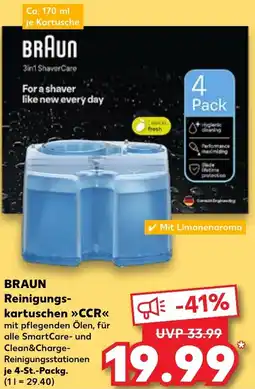 Kaufland BRAUN Reinigungs- kartuschen CCR Angebot