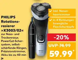 Kaufland PHILIPS Rotations- rasierer X3003/02 Angebot