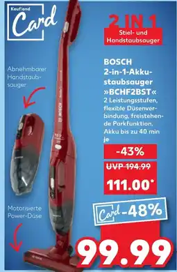 Kaufland BOSCH 2-in-1-Akku- staubsauger BCHF2BST Angebot