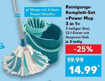 Kaufland Reinigungs- Komplett-Set Power Mop 3 in 1 Angebot